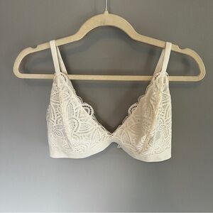 Old Navy Lace Bralette Bra Size XL Cream